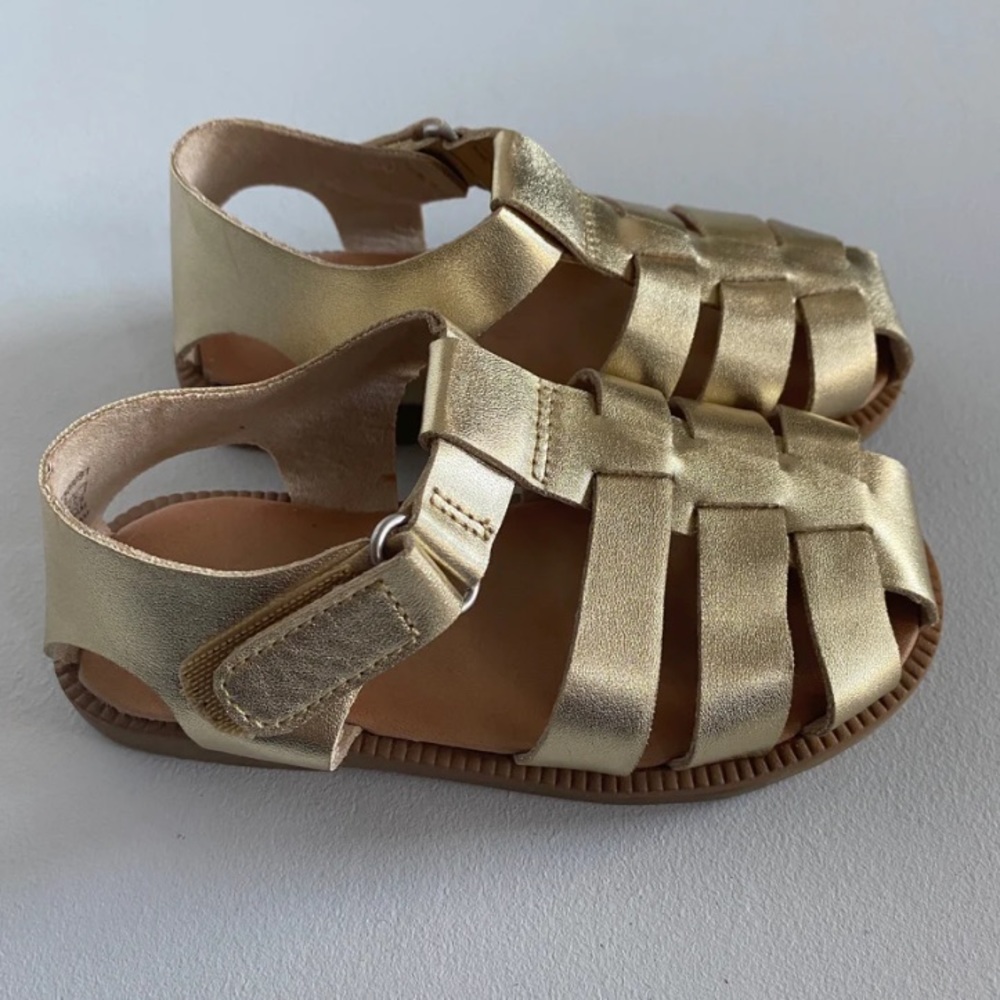 Zara Gold Gladiator Sandals